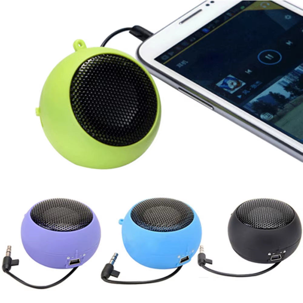 Mini Portable Super Bass Colum Speakers Spinner Musical Stereo Audio Music MP3 Player for Mobile Phone Tablet Hamburger Speaker